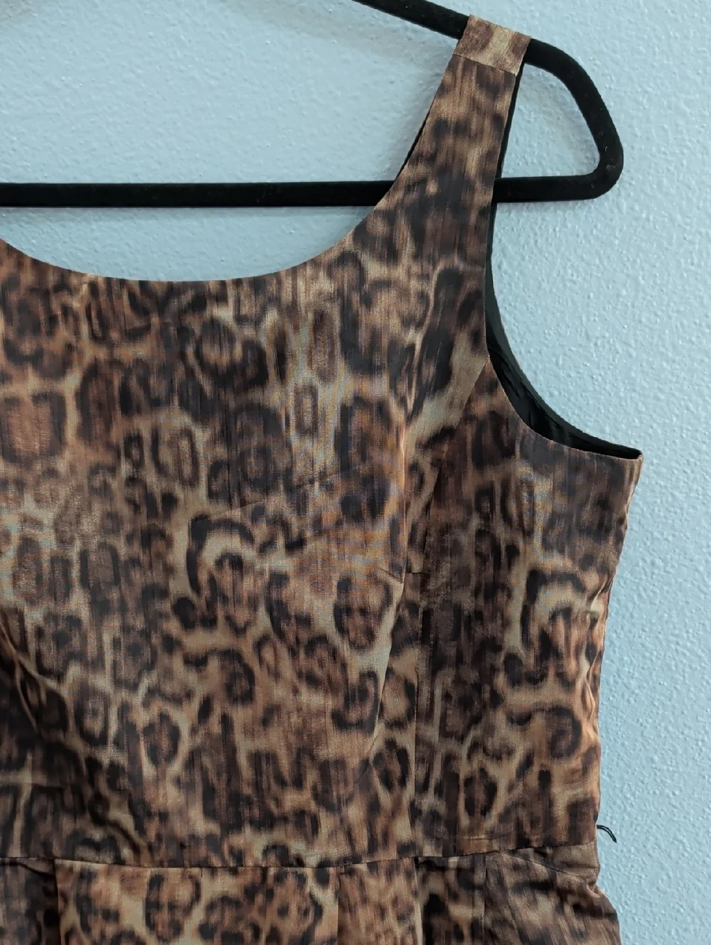 Michael Kors Leopard Print Sleeveless Dress - Brown
